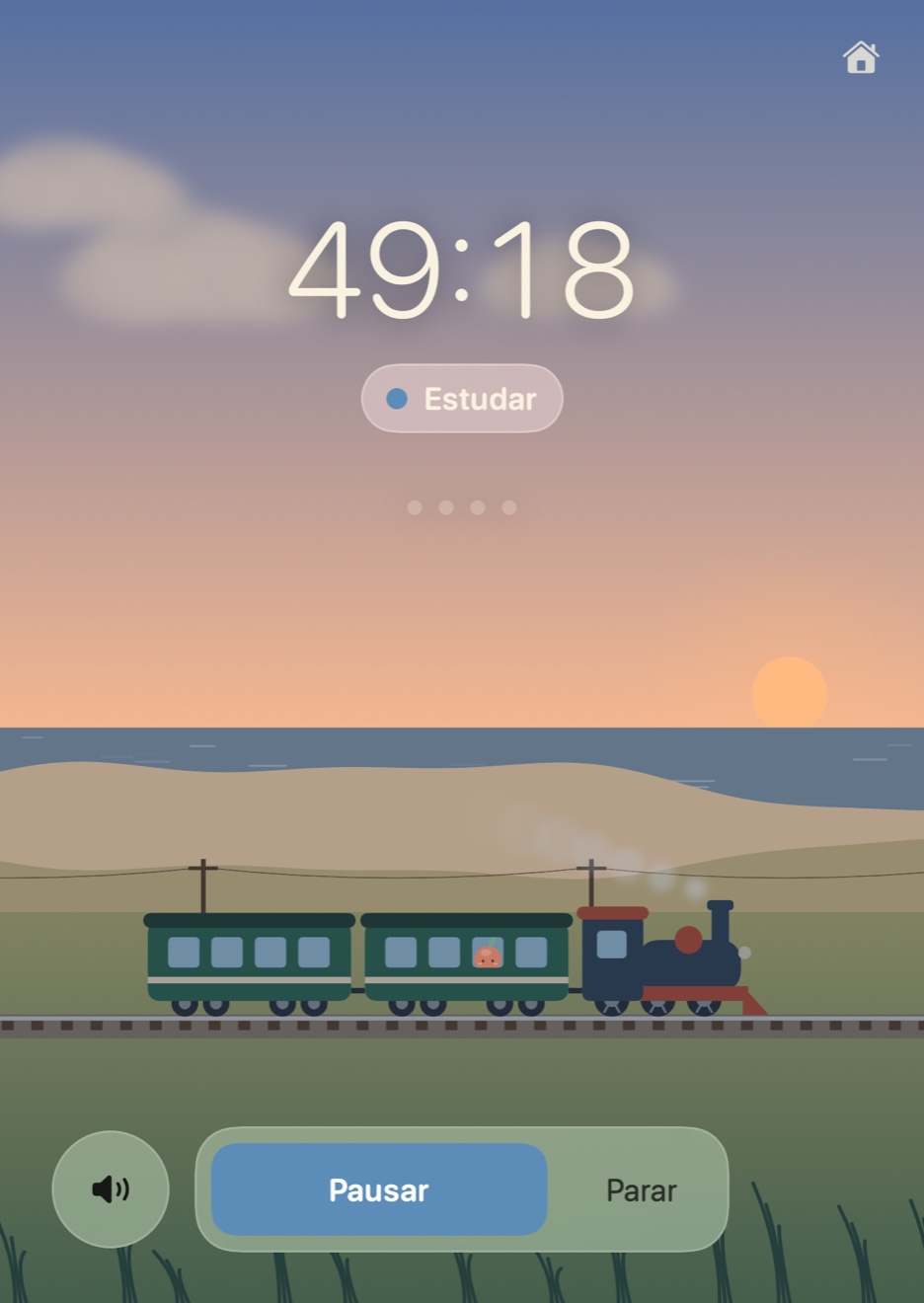 A janela do Mac com o trem